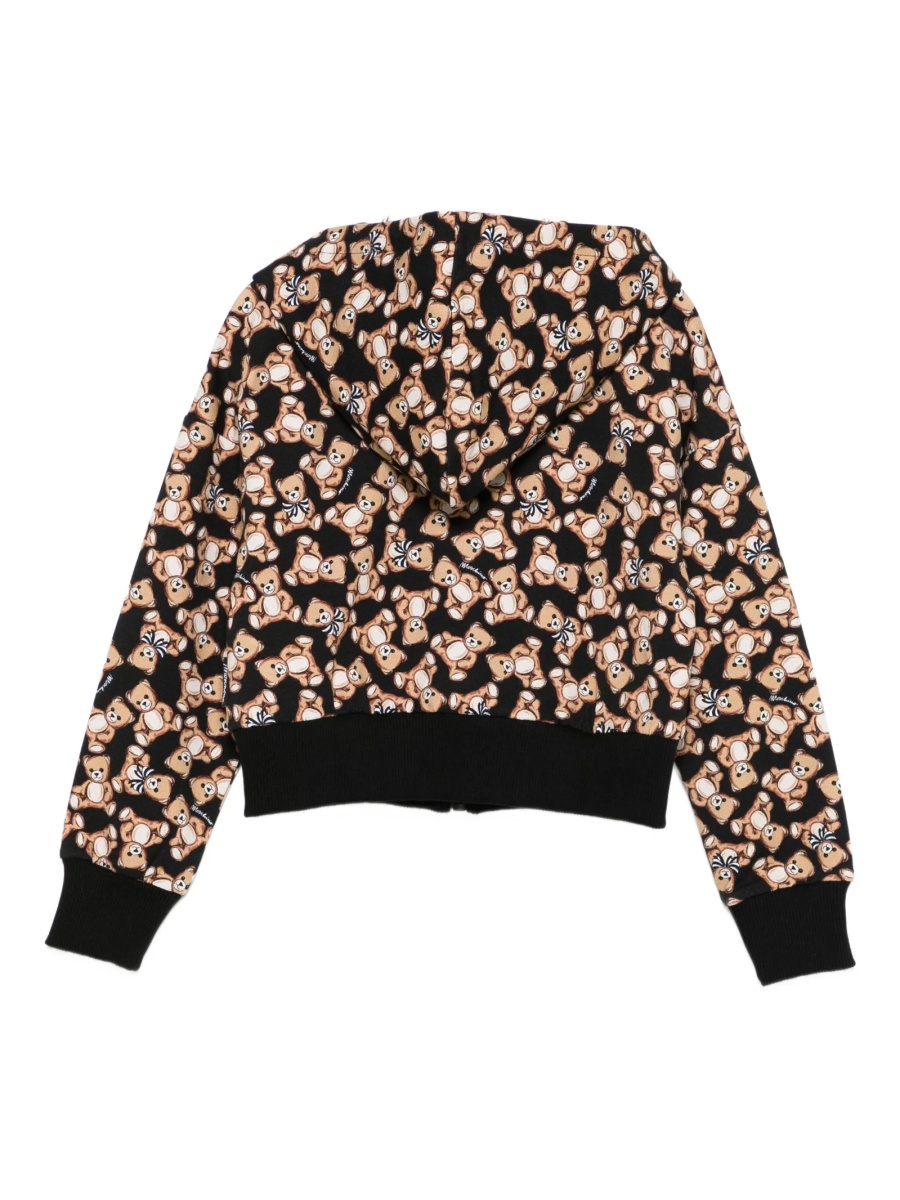 Hanorac Moschino negru din bumbac si elastan - Img 2