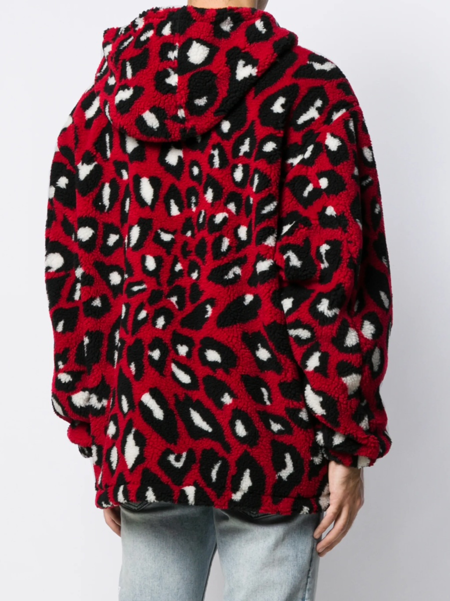 Hanorac MSGM rosu din acrilic si polyester - Img 4