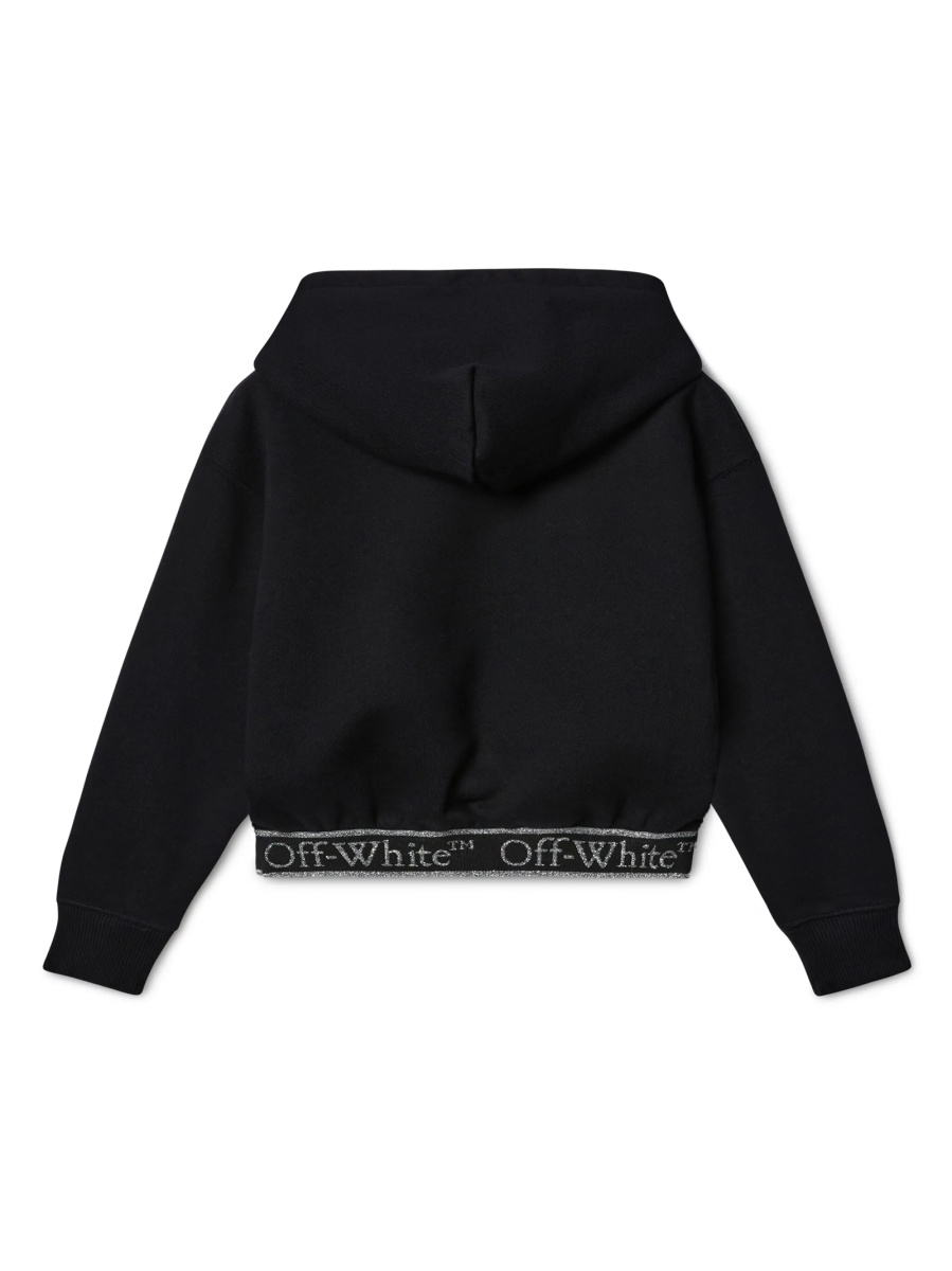 Hanorac Off-White negru din polyester si elastan - Img 2