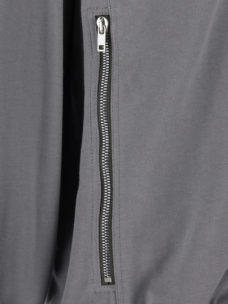 Hanorac Rick Owens gri din bumbac - Img 5