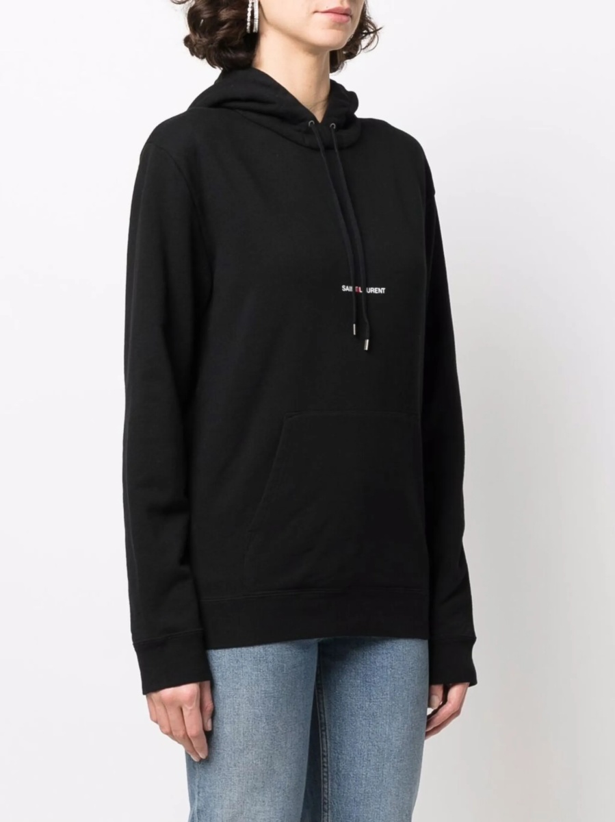 Hanorac Saint Laurent negru din bumbac - Img 3