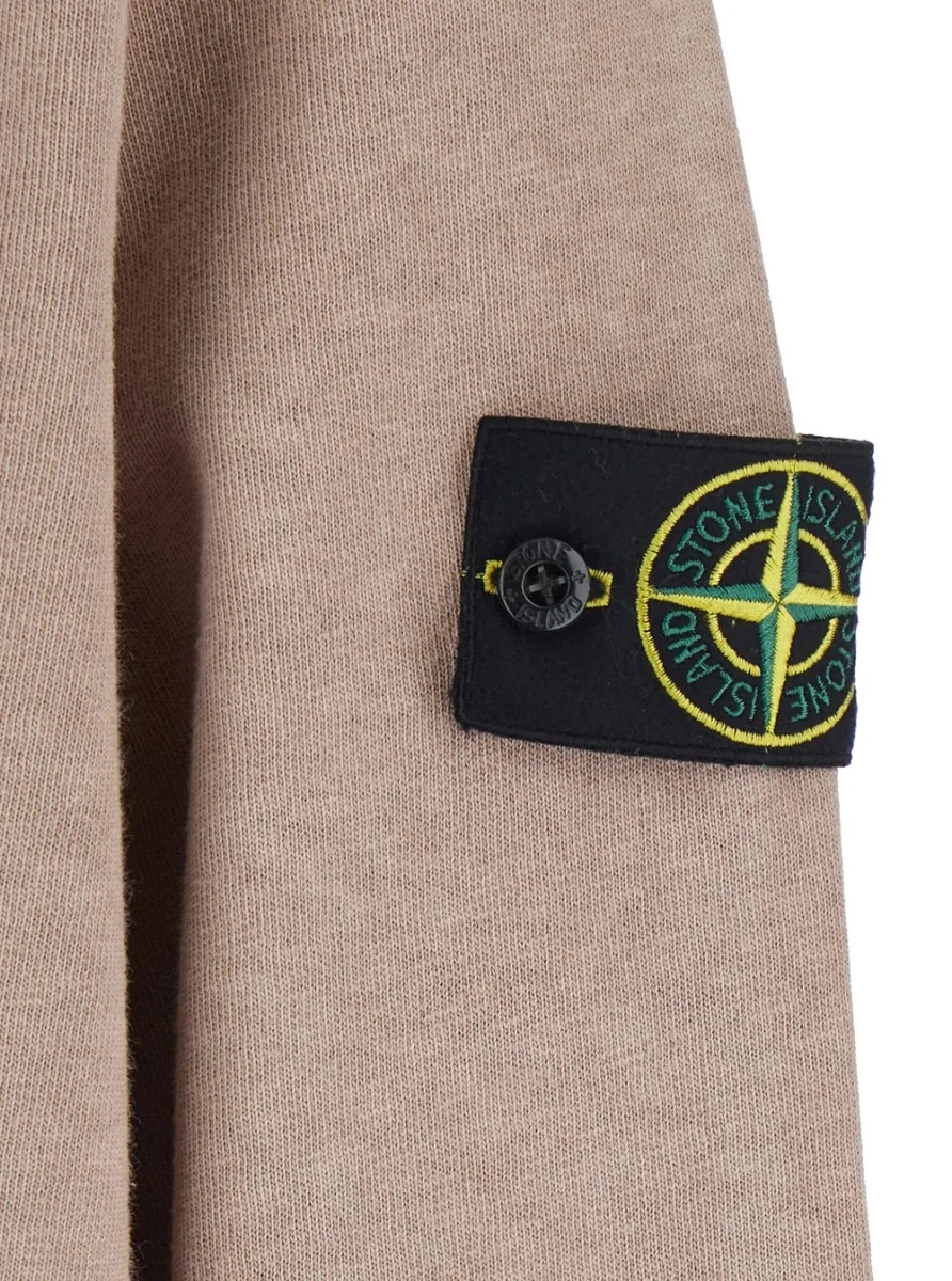 Hanorac Stone Island bej din bumbac - Img 3
