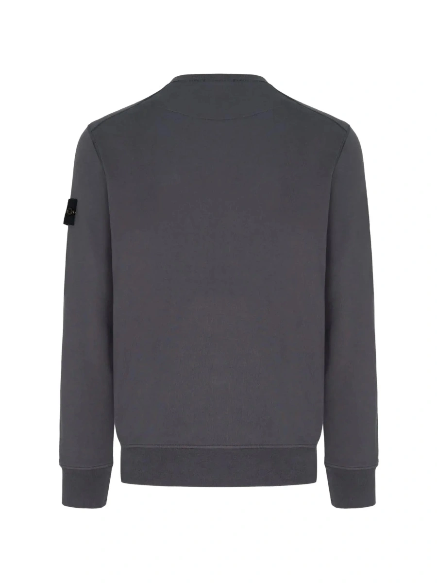Hanorac Stone Island gri din bumbac - Img 4