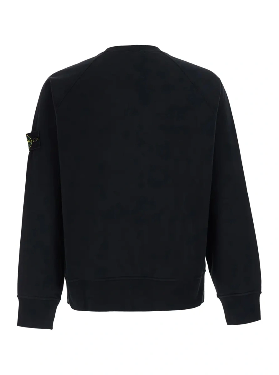 Hanorac Stone Island negru din bumbac - Img 2