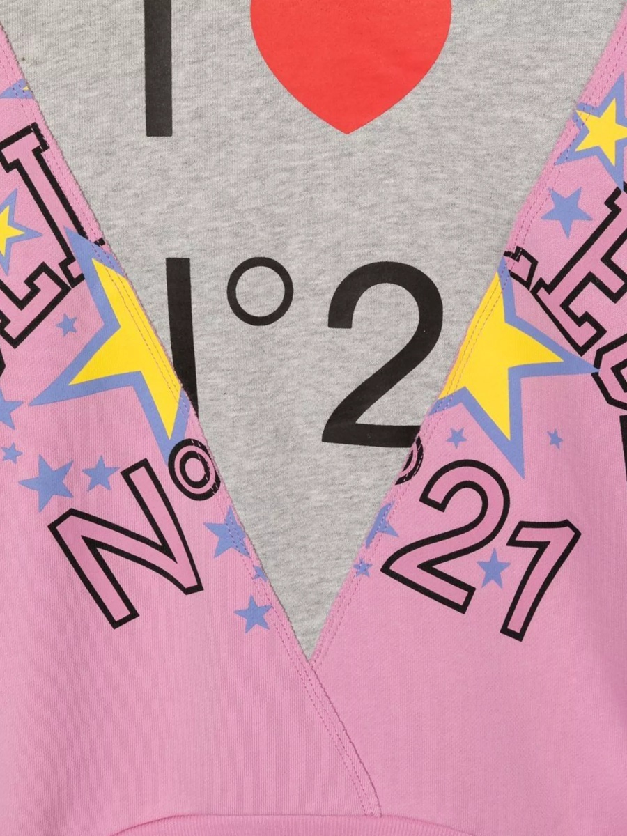 Hanorace Crewneck Sweatshirt Logo And Heart - Img 3
