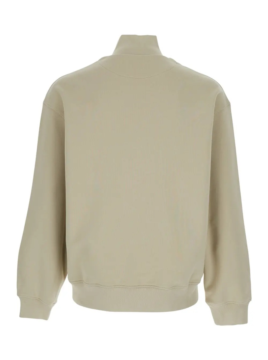 Hanorace MAISON KITSUNÉ Green High Neck Sweatshirt with Logo Patch for Men - Img 2