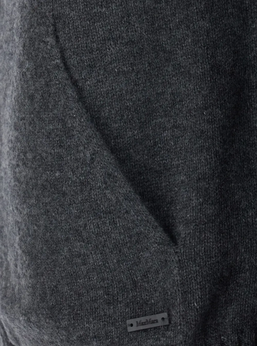 Hanorace MAX MARA MXMPRIMO grey fabric sweatshirt for men - Img 3