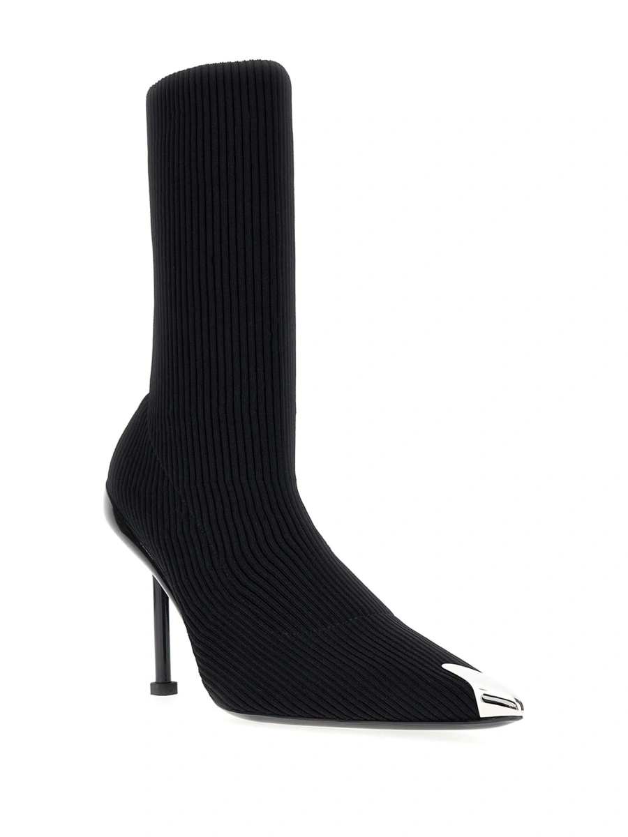 Incaltaminte Alexander McQueen Slash neagra din elastan si poliamida - Img 2