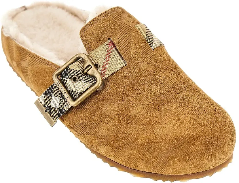 Incaltaminte Check suede leather 'Urchin' clogs - Img 2