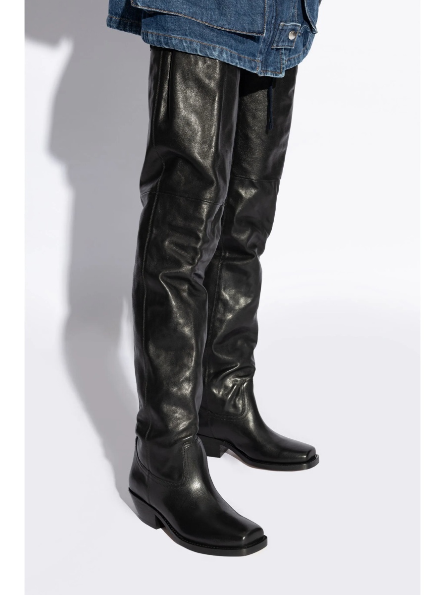 Incaltaminte Isabel Marant neagra din piele - Img 2