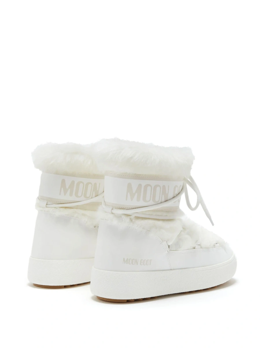 Incaltaminte Moon Boot alba din polyester si modacrylic - Img 3