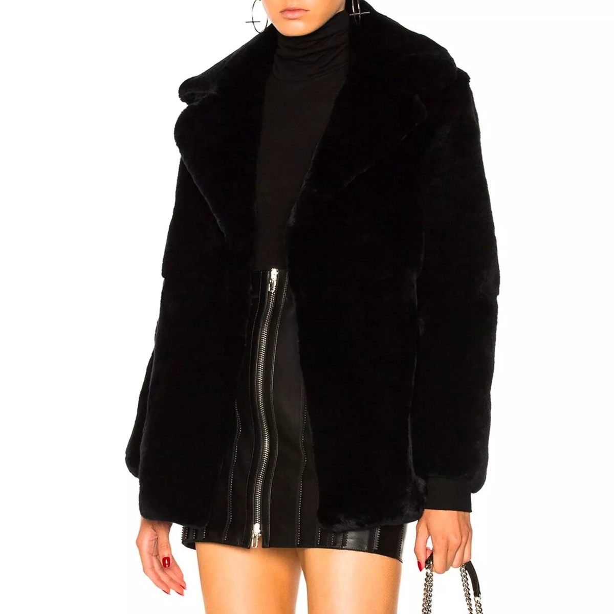 Jacheta Alberta Ferretti Friday Rabbit Fur Jacket - Img 2