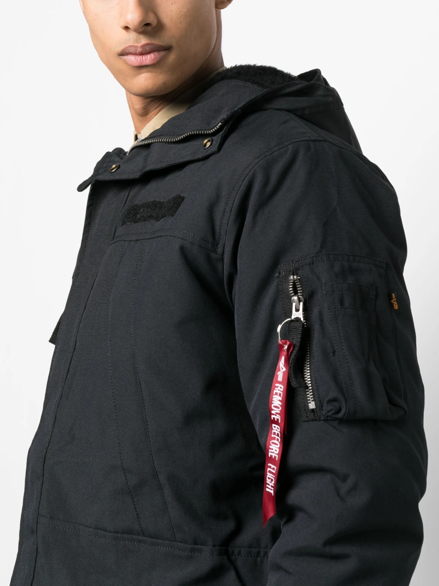 Jacheta Alpha Industries neagra din nylon - Img 5