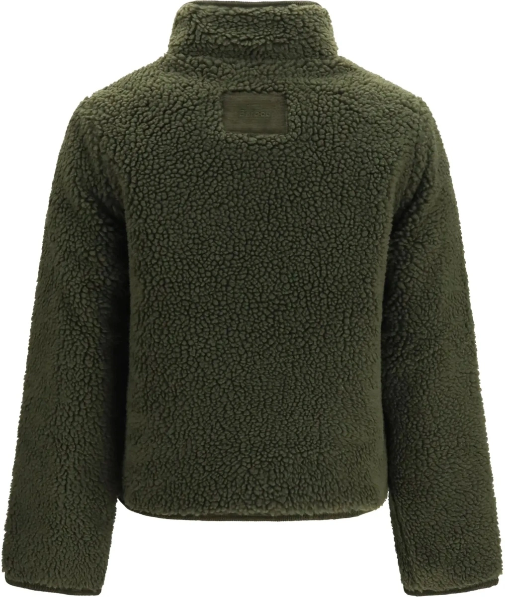 Jacheta Barbour verde din fleece - Img 2