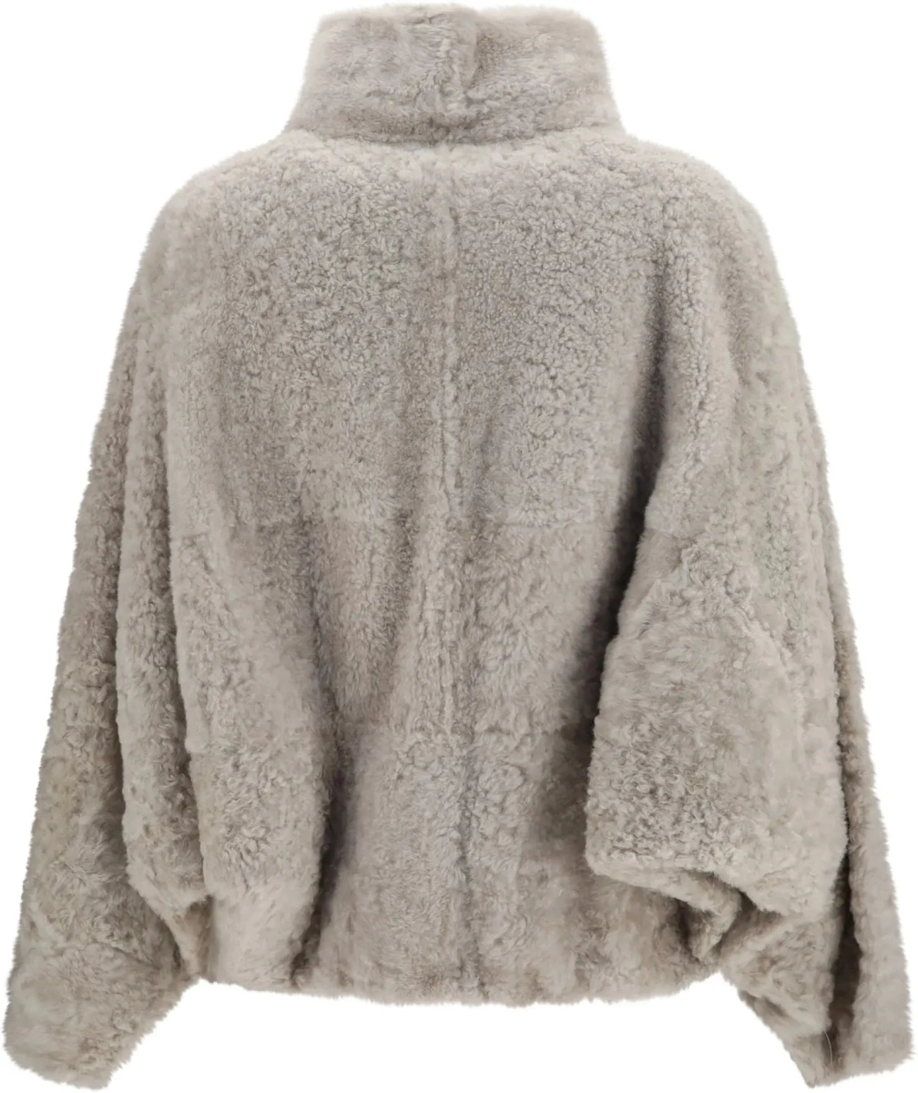 Jacheta Brunello Cucinelli din shearling - Img 2