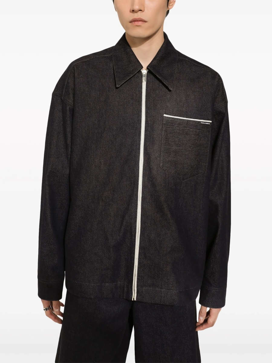 Jacheta camasa Dolce &amp; Gabbana neagra - Img 5