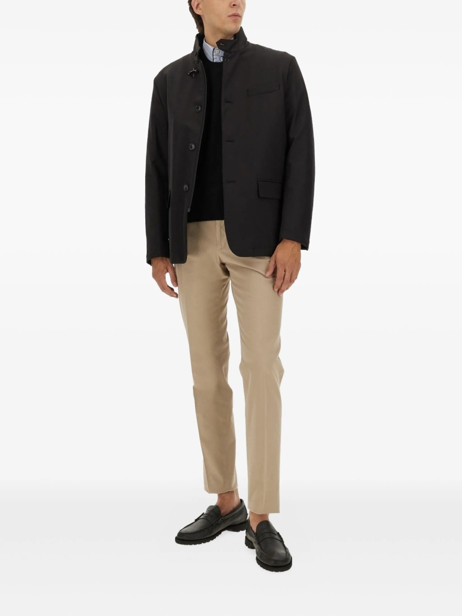 Jacheta camasa Fay neagra din material textil - Img 2