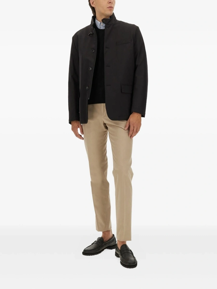 Jacheta camasa Fay neagra din material textil - Img 2