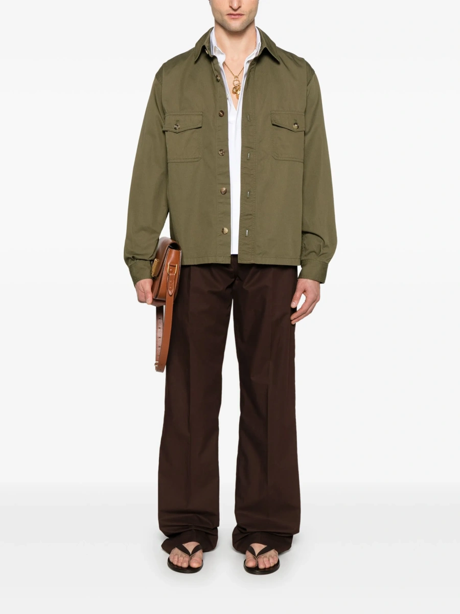 Jacheta camasa Saint Laurent verde - Img 2