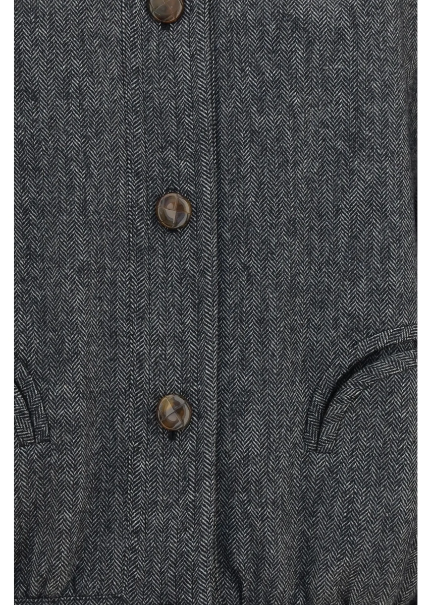 Jacheta Coiba Herringbone wool blend Jacket - Img 3