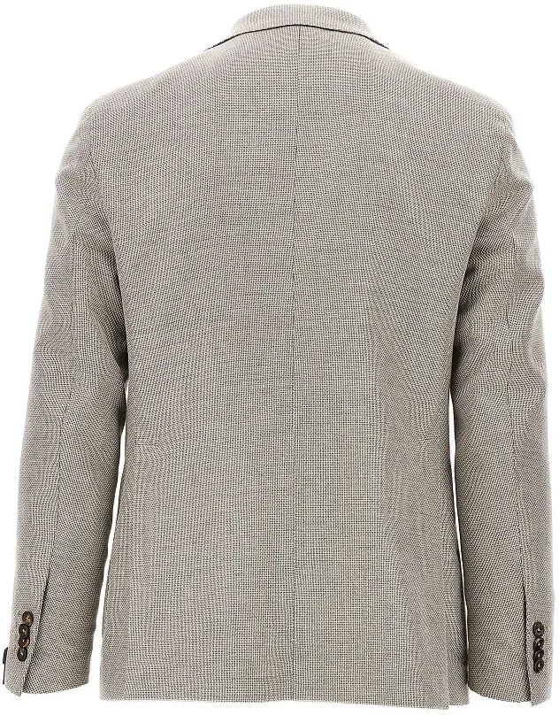 Jacheta Cotton and wool canvas single-breasted jacket - Img 3