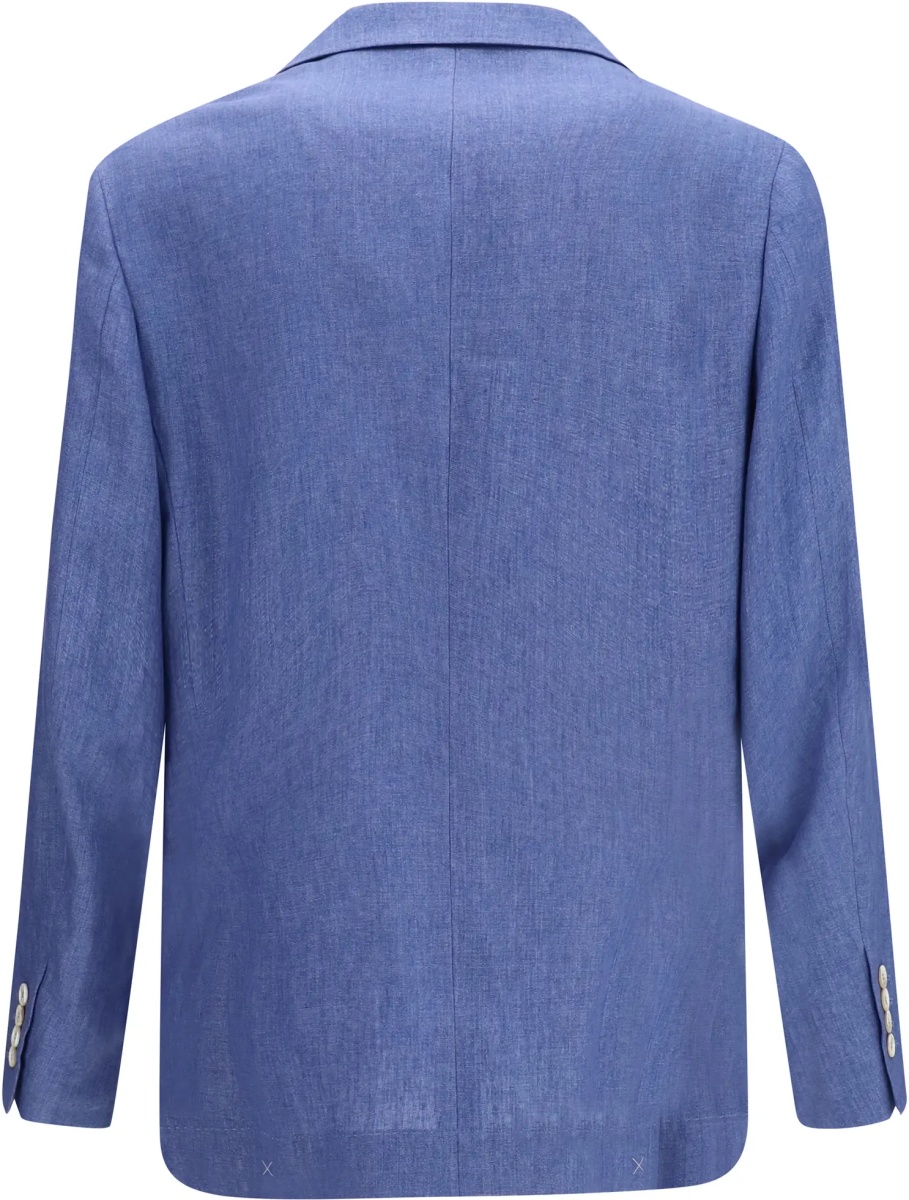Jacheta Deconstructed single-breasted Jacket in mélange linen - Img 2
