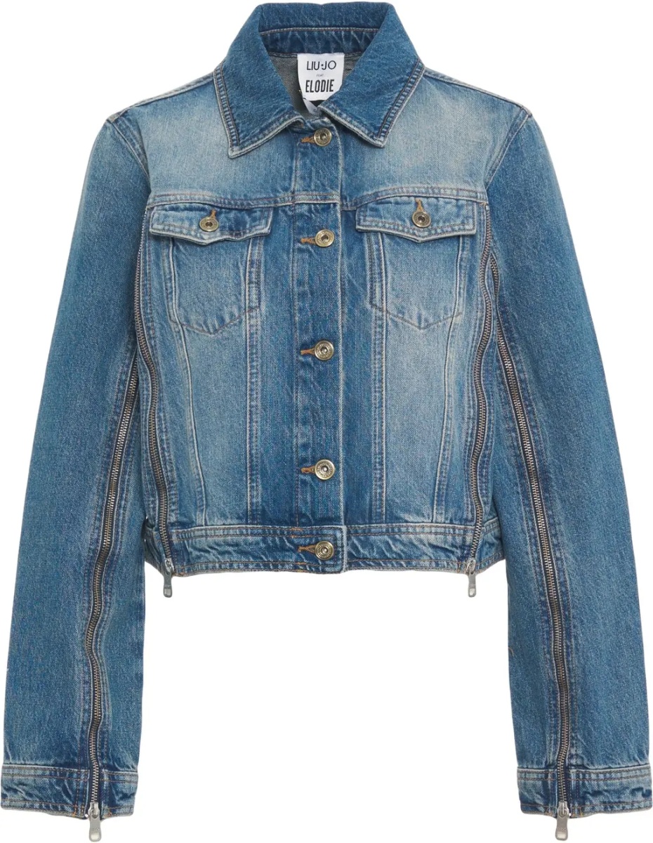 Jacheta Denim jacket with zipper details - Img 2