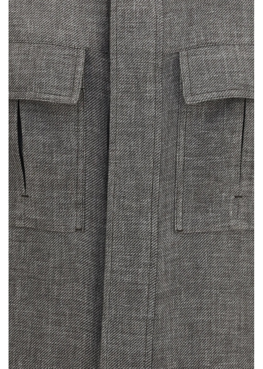Jacheta High-collar Shirt Jacket - Img 3