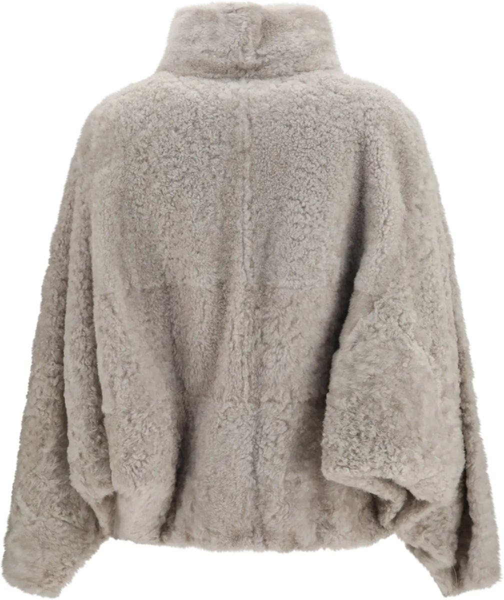 Jacheta High-neck shearling Jacket - Img 2