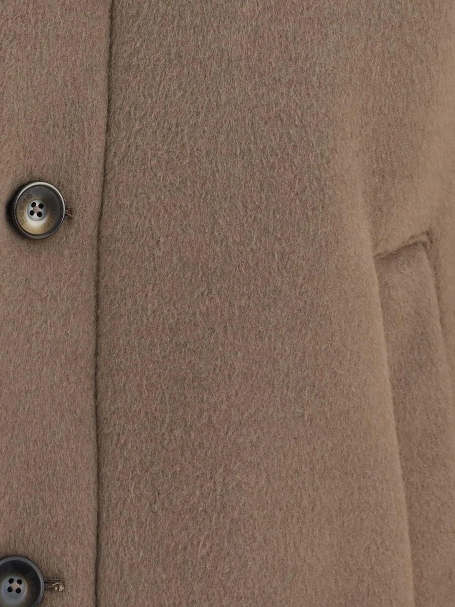 Jacheta Hooded button-front Jacket - Img 5