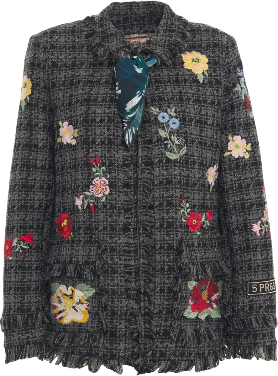 Jacheta Jacket with floral embroidery - Img 2