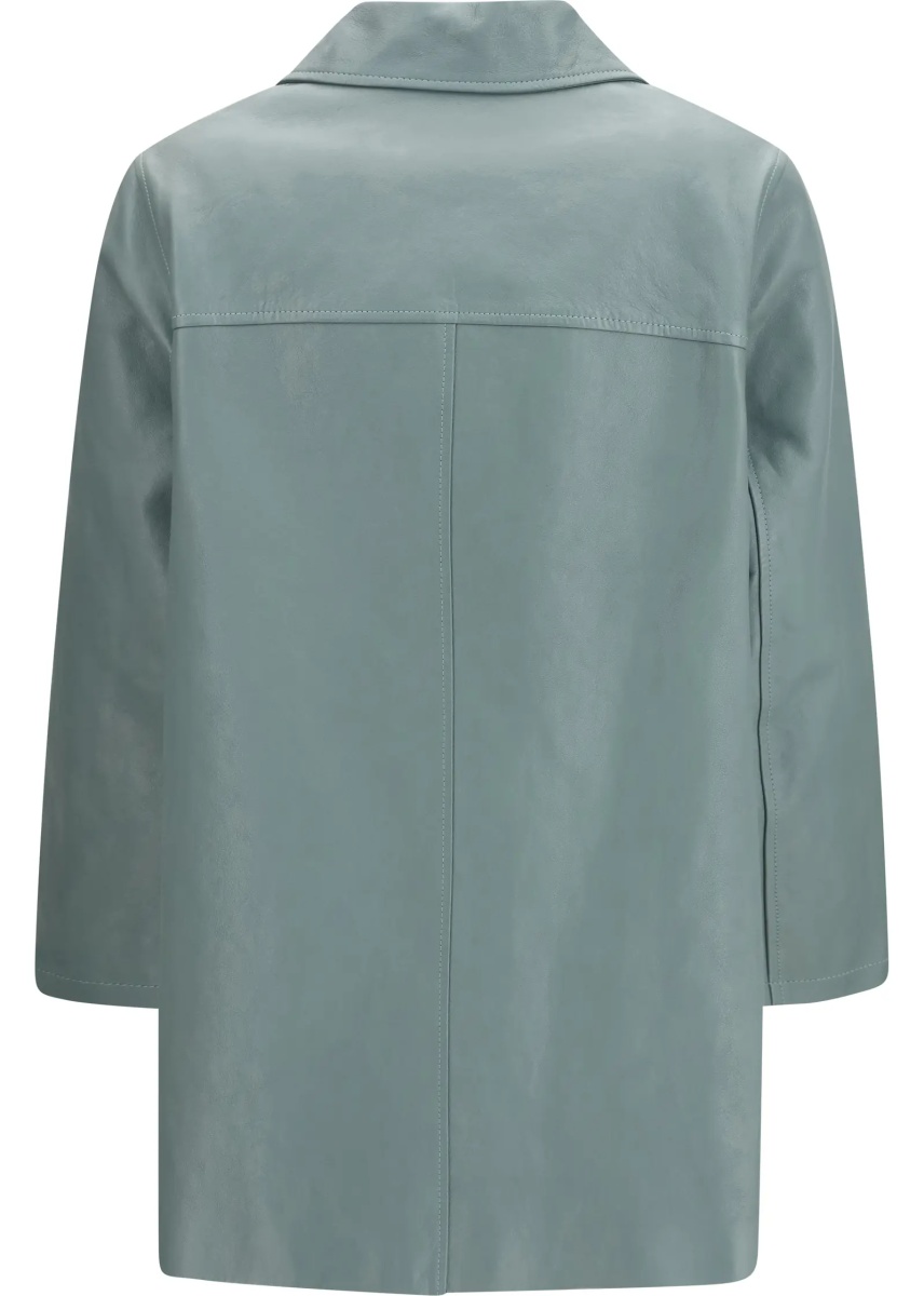 Jacheta Long lambskin leather Jacket - Img 2