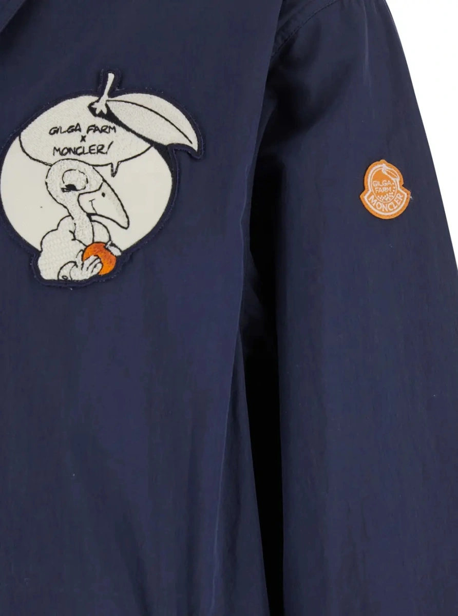 Jacheta Moncler Genius albastra din bumbac - Img 3
