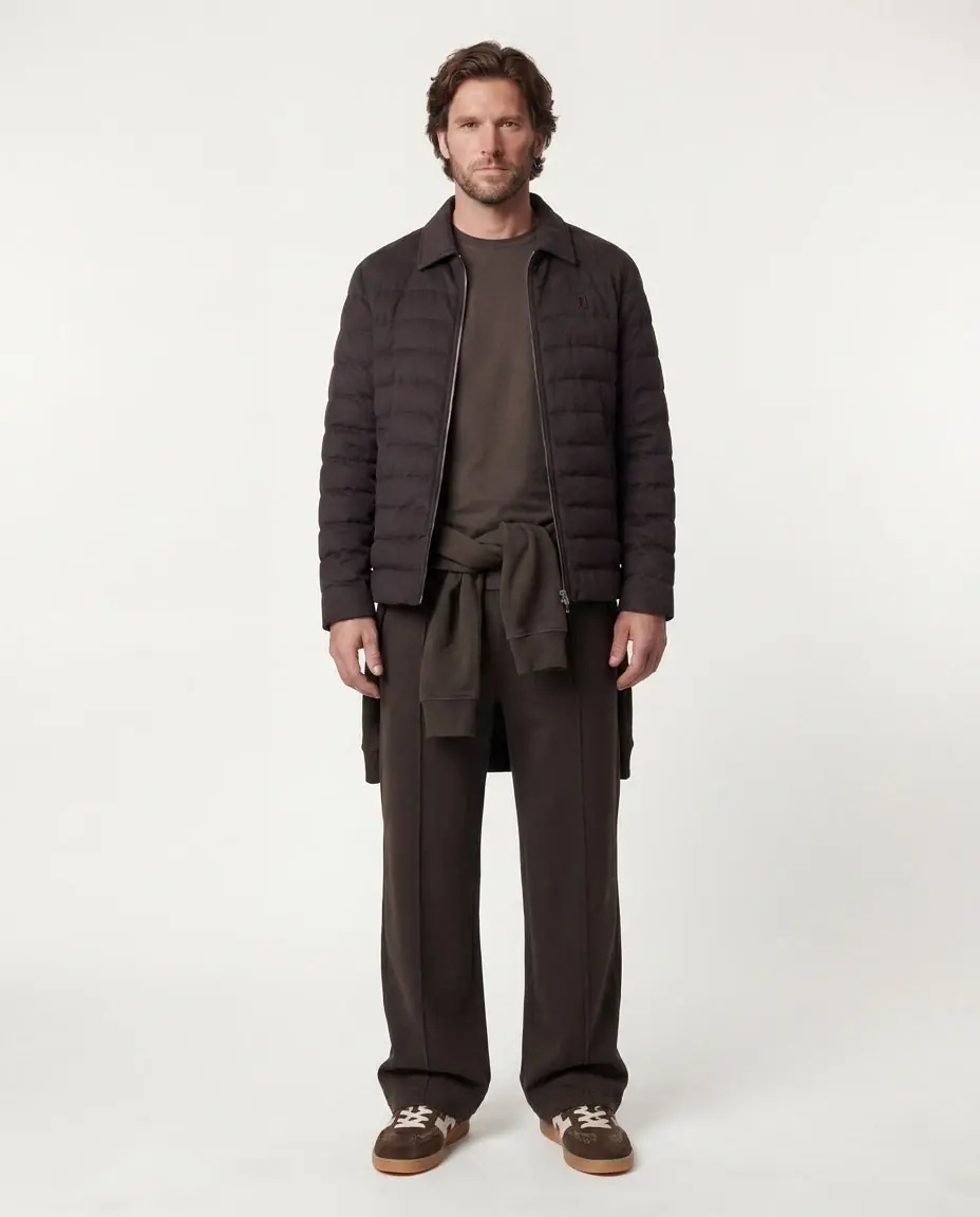 Jacheta Quilted jacket in wool blend - Img 3