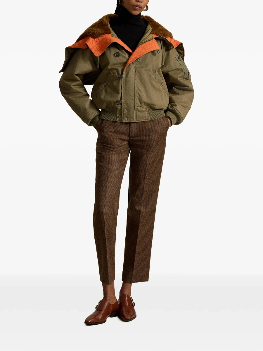 Jacheta Ralph Lauren verde din bumbac - Img 5