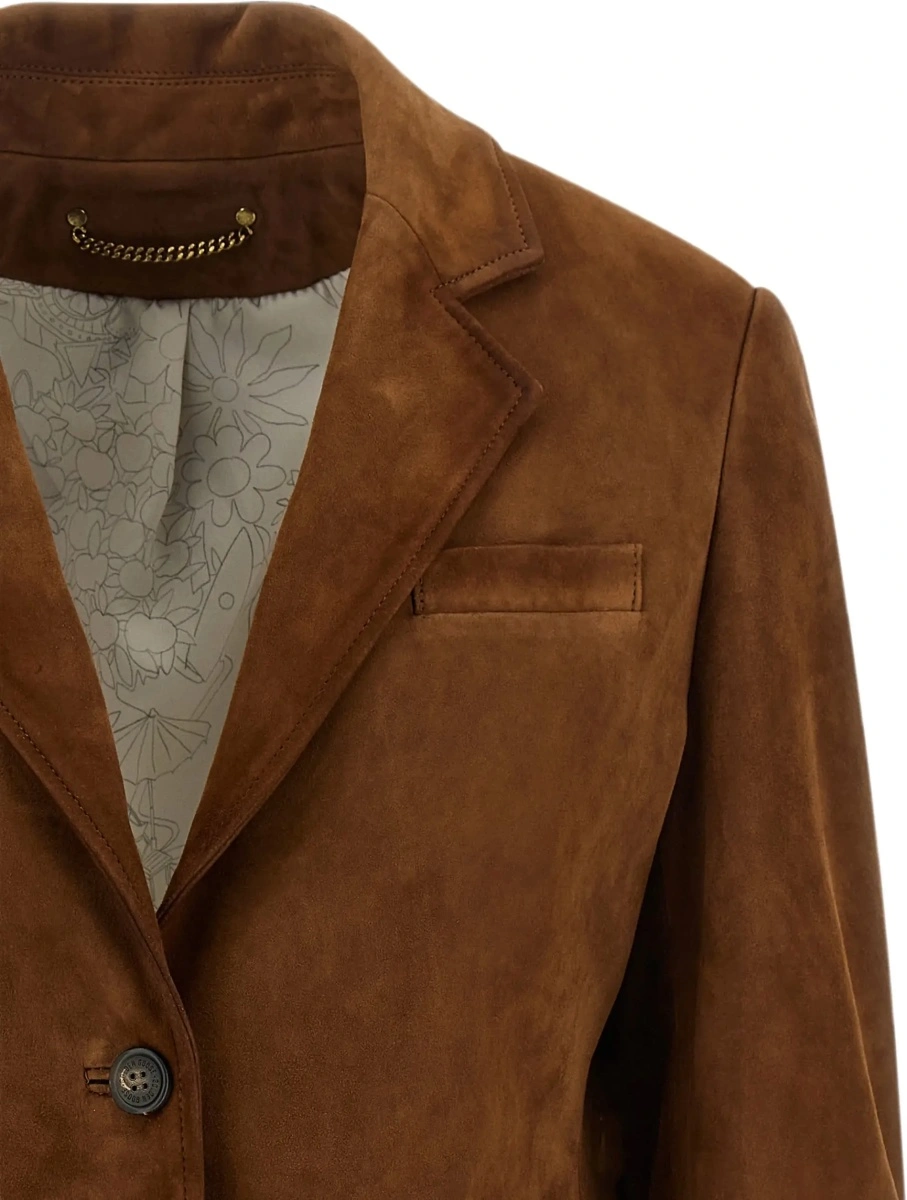 Jacheta Single-breasted leather Jacket - Img 5