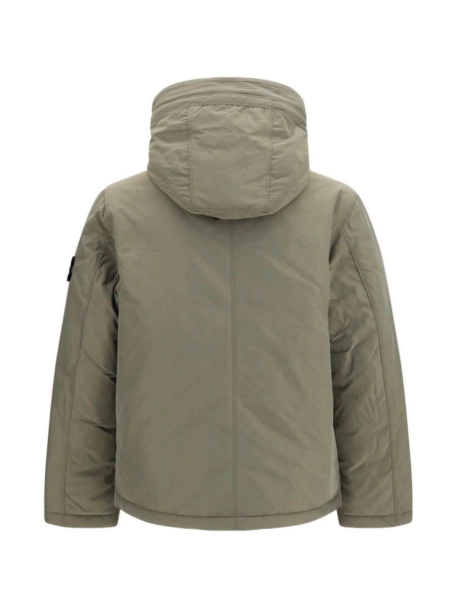 Jacheta Stone Island verde din polyester si poliamida - Img 2
