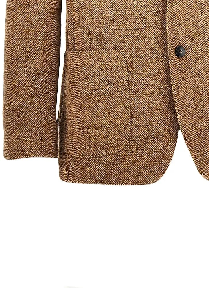 Jacheta 'Venezia' virgin wool single-breasted jacket - Img 2