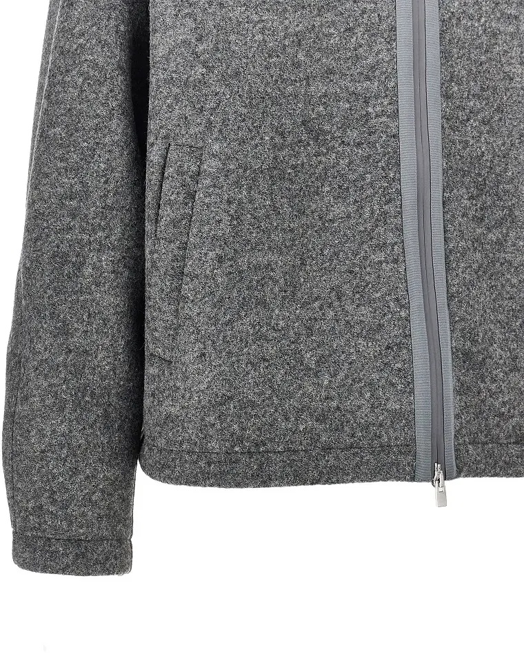 Jacheta Wool-blend cloth blouson jacket - Img 2