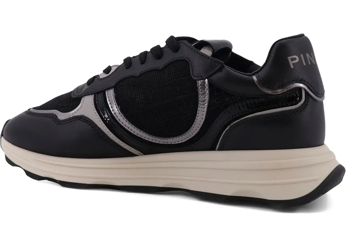 Leather Zoe Sneakers with mesh inserts - Img 4