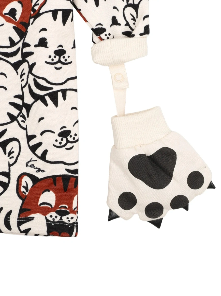 Manusi Kenzo albe din bumbac - Img 5