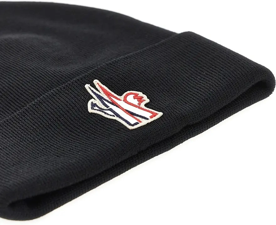 Manusi Logo patch wool beanie hat - Img 3