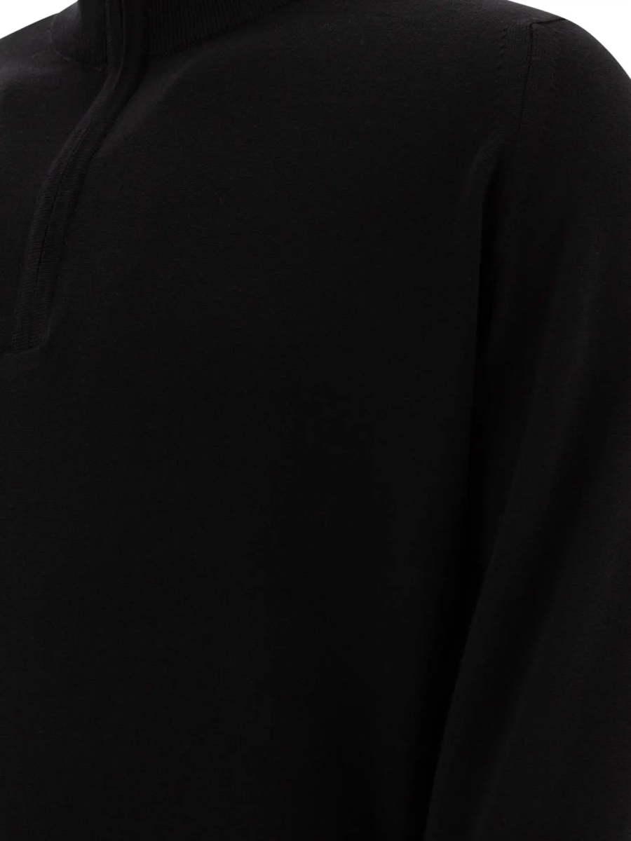 Merino wool "Tapton" half-zip sweater - Img 4