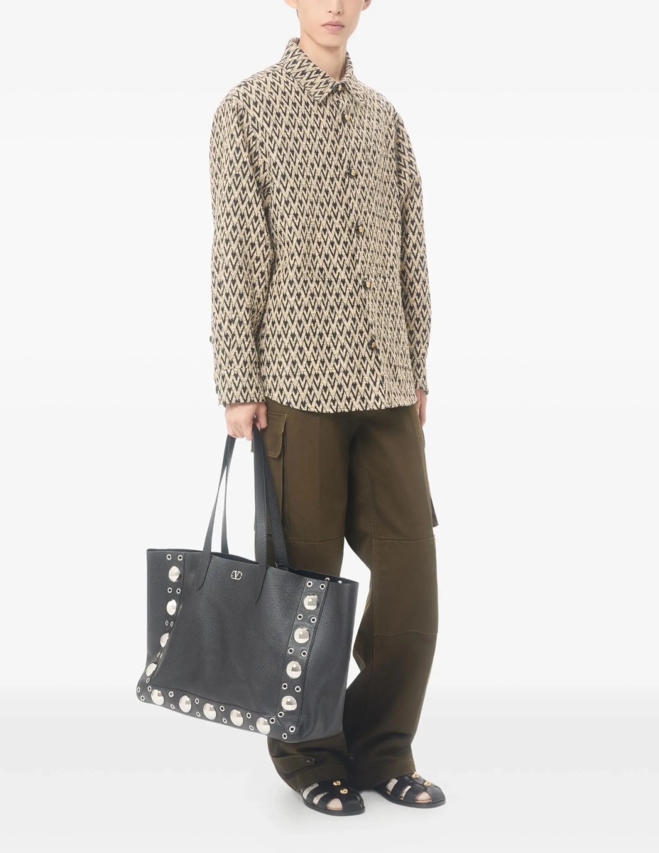 Mixed cotton jacquard Toute La V Jacket - Img 2