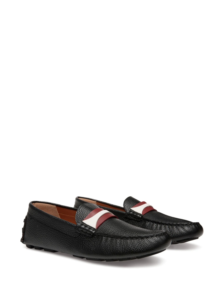 Mocasini Bally negri din piele - Img 2