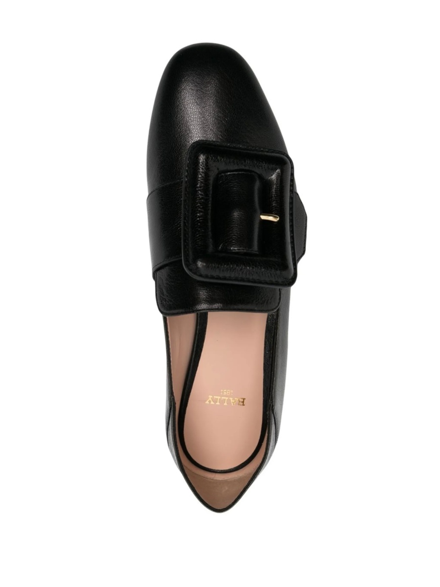 Mocasini Bally negri din piele - Img 4