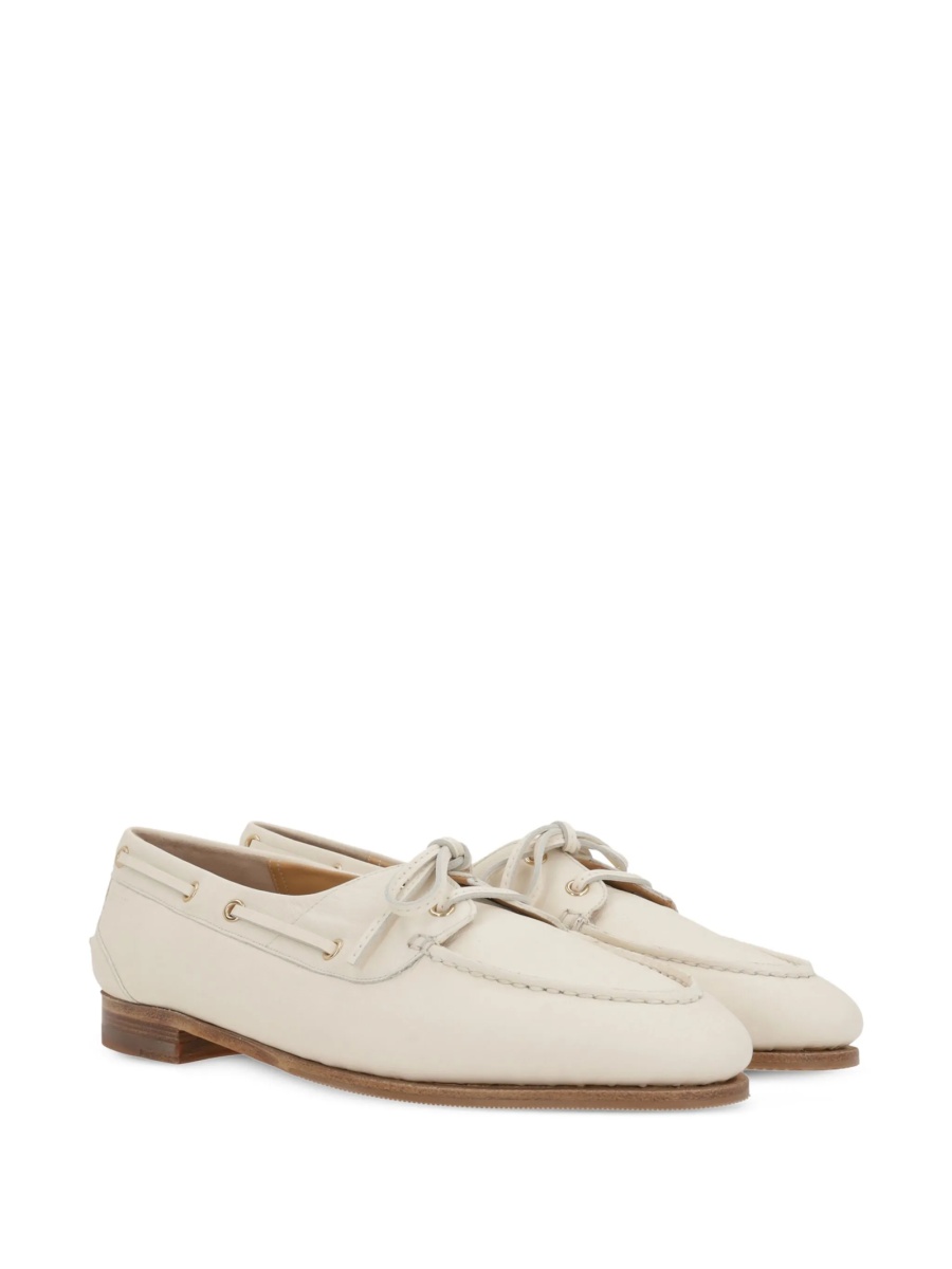 Mocasini Bally neutri din piele - Img 2