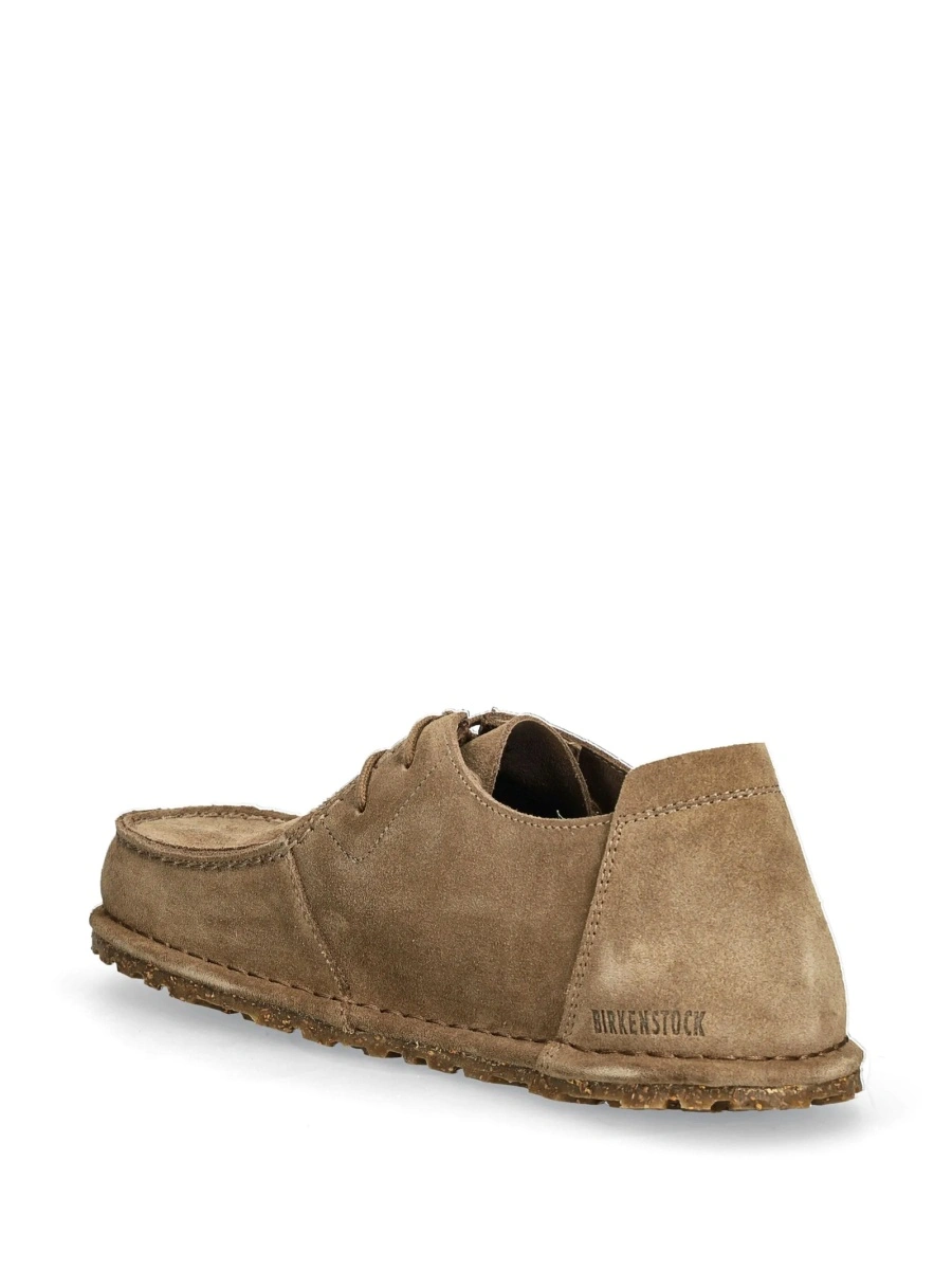 Mocasini Birkenstock neutri din piele intoarsa - Img 3