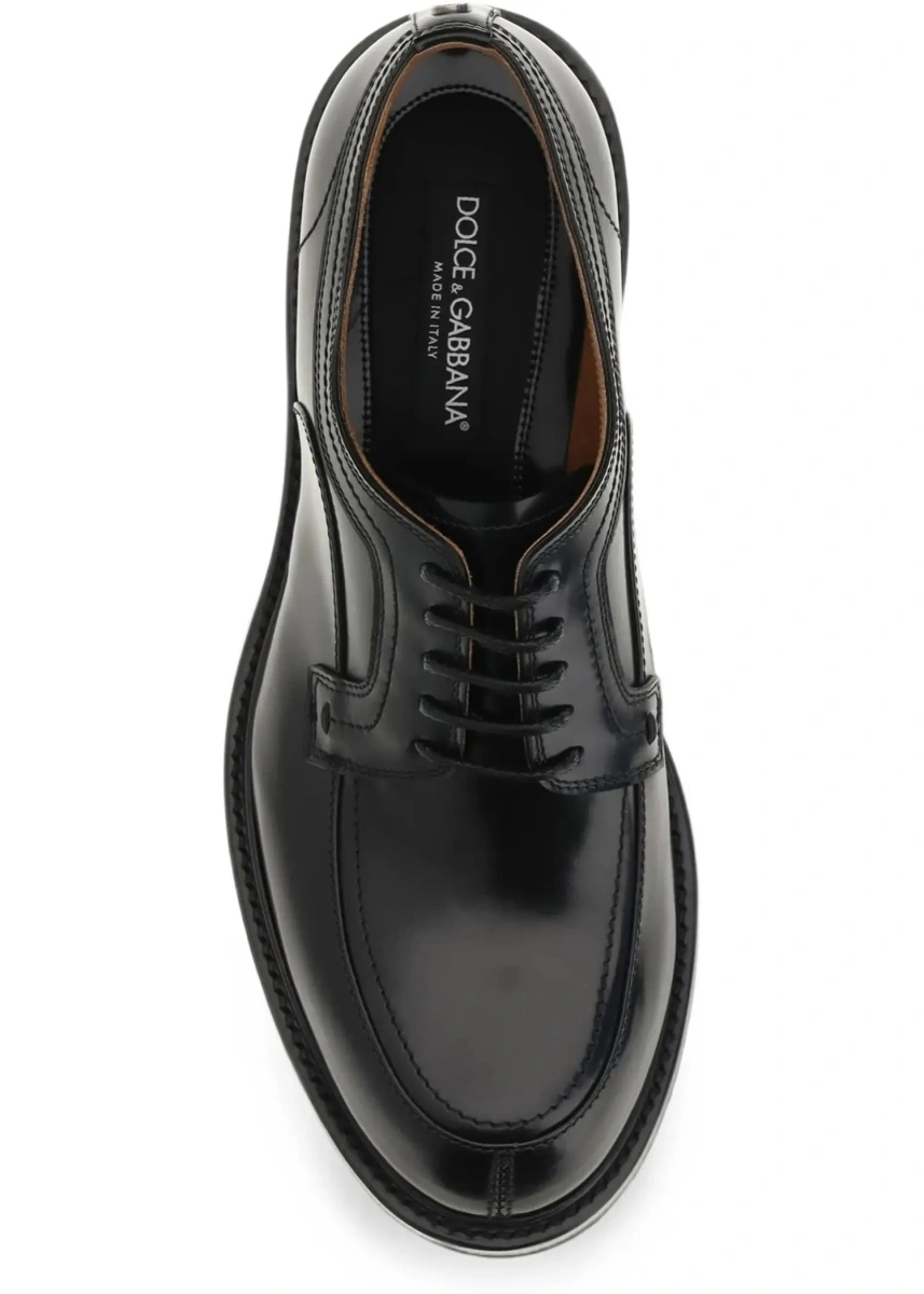 Mocasini Dolce &amp; Gabbana negri din piele de vitel - Img 7