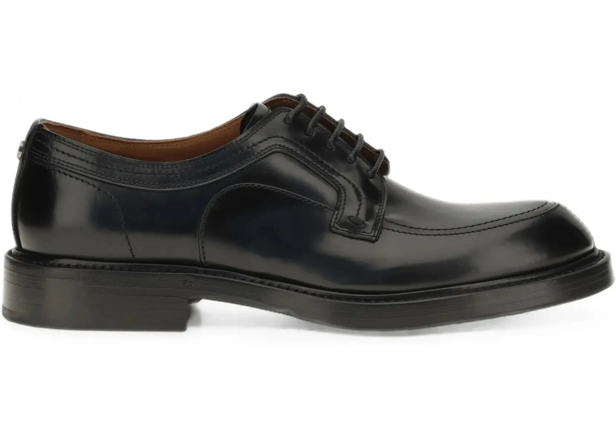 Mocasini Dolce &amp; Gabbana negri din piele de vitel - Img 8